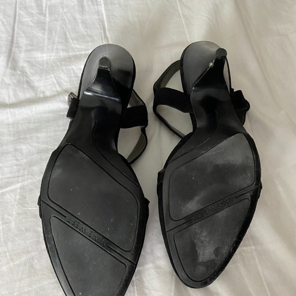 NINE WEST Black Size 10 Women's Shoes GUC - Picture 4 of 9
